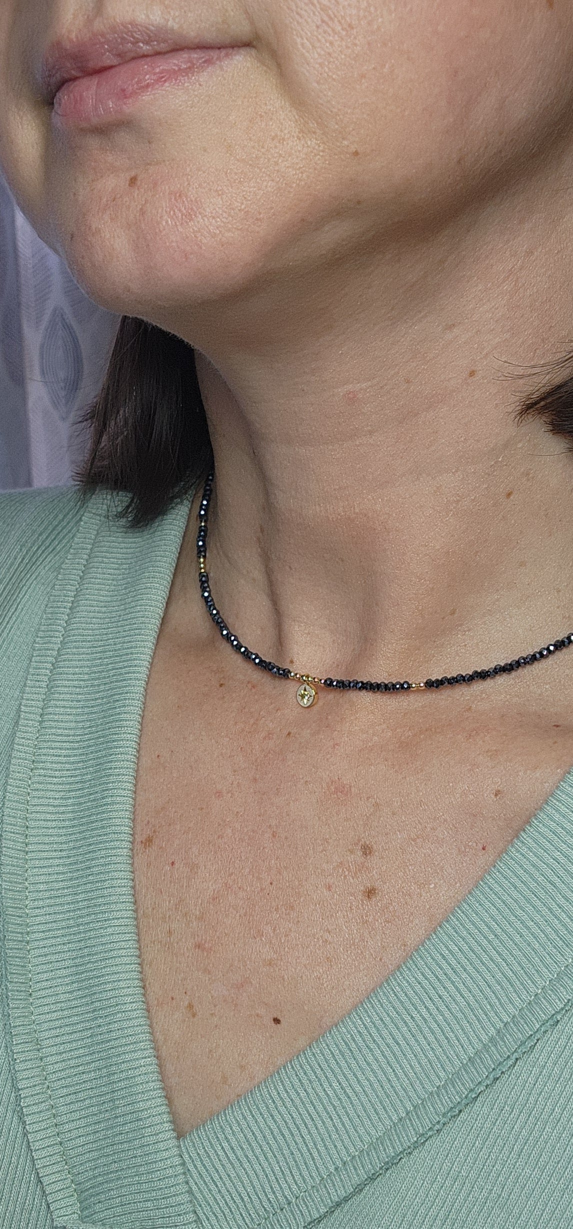 Beaded Star Medallion Necklace