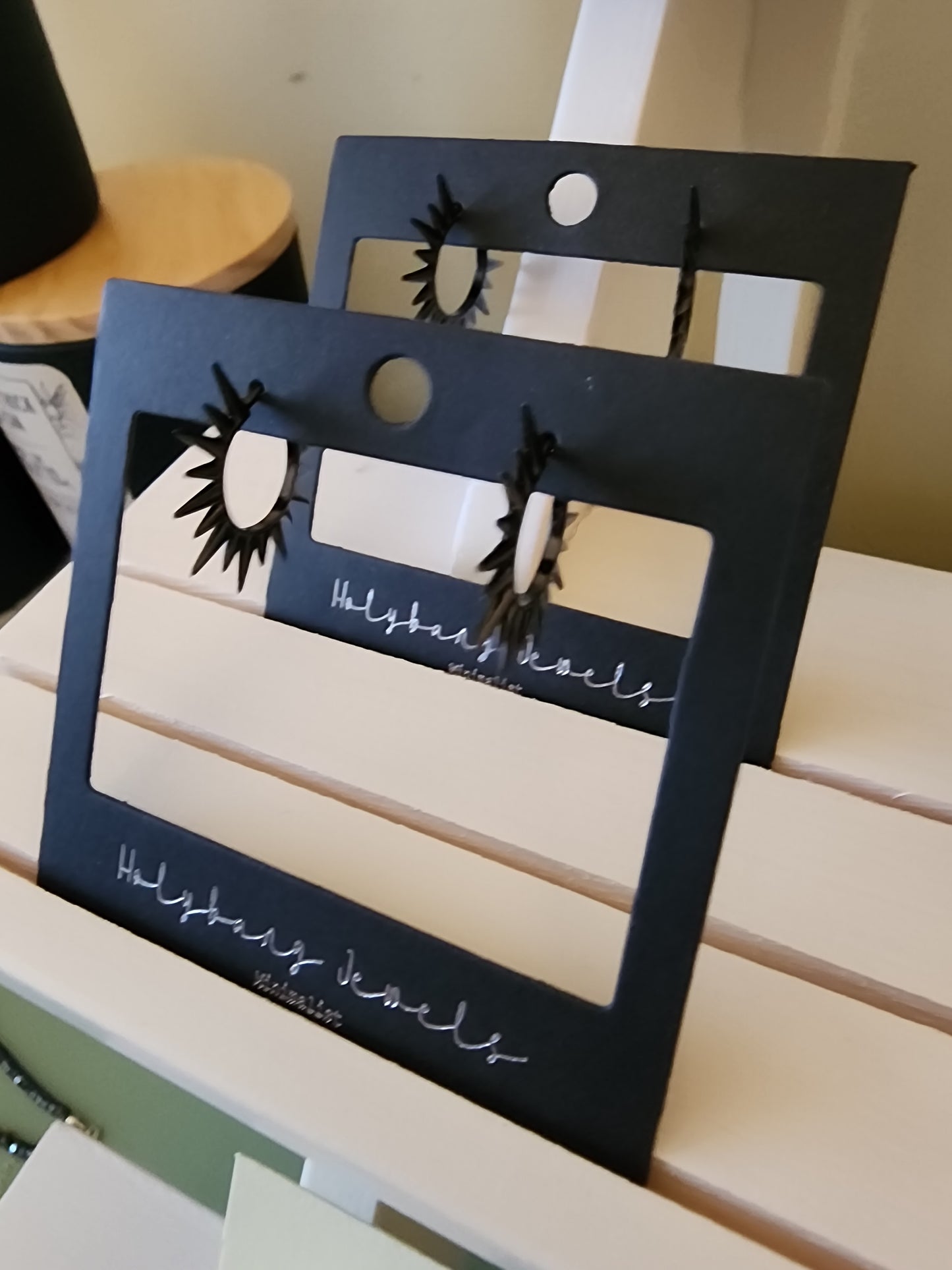 Spike Open Hoop Earrings